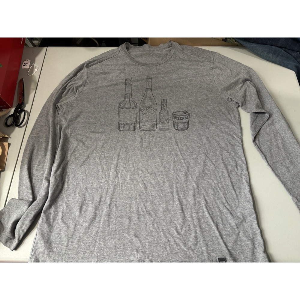 2XL Sazerac Long Sleeve New Era Gray T Shirt